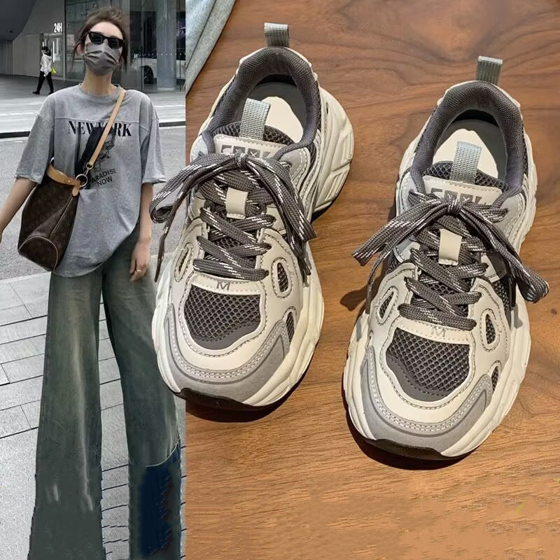 Damen Sportliche Sneakers mit strukturierter Oberflächenstruktur und hochkomfortabler Dämpfung R&B