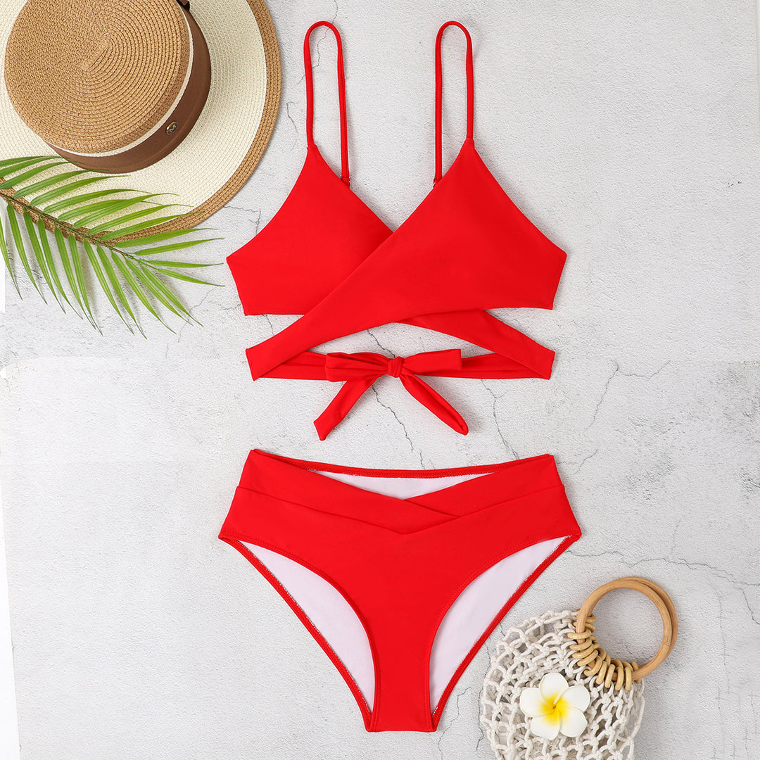 Damen Triangel-Bikini mit modischen Akzenten R&B