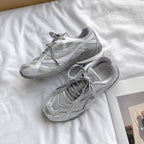 Damen sportliche Laufschuhe mit atmungsaktiver Mesh-Konstruktion und rutschfester Sohle R&B