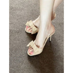 Damen Slingback Sandalen mit elegantem Schleifendesign R&B