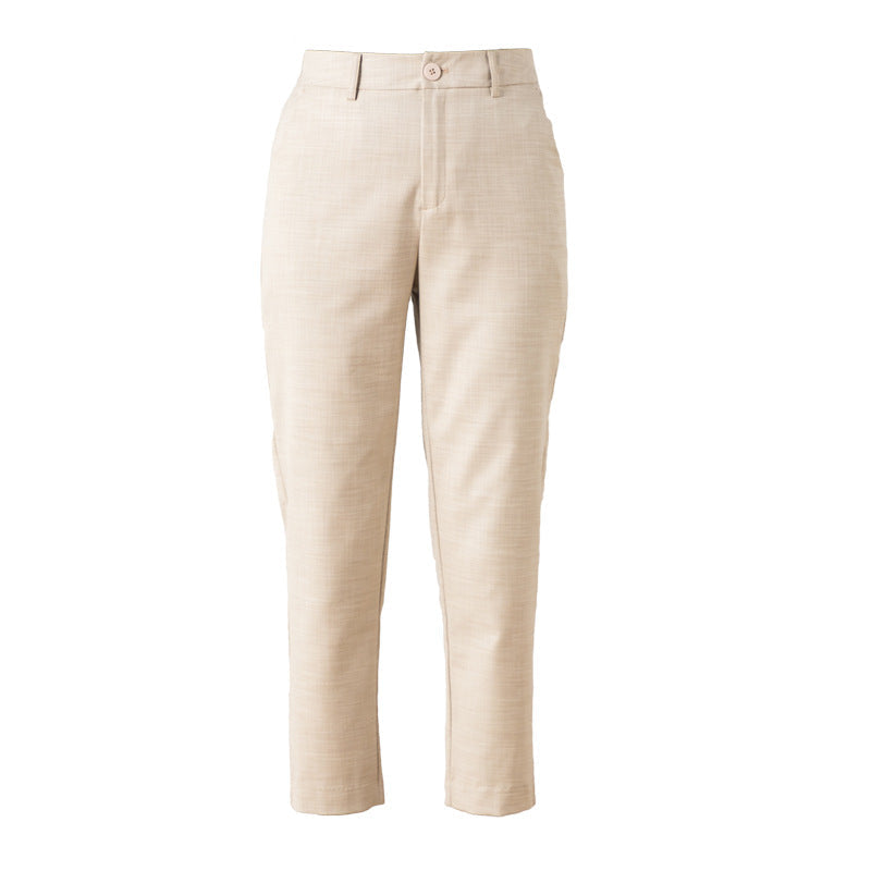 Damen elegante Stoffhose mit schmalem Schnitt