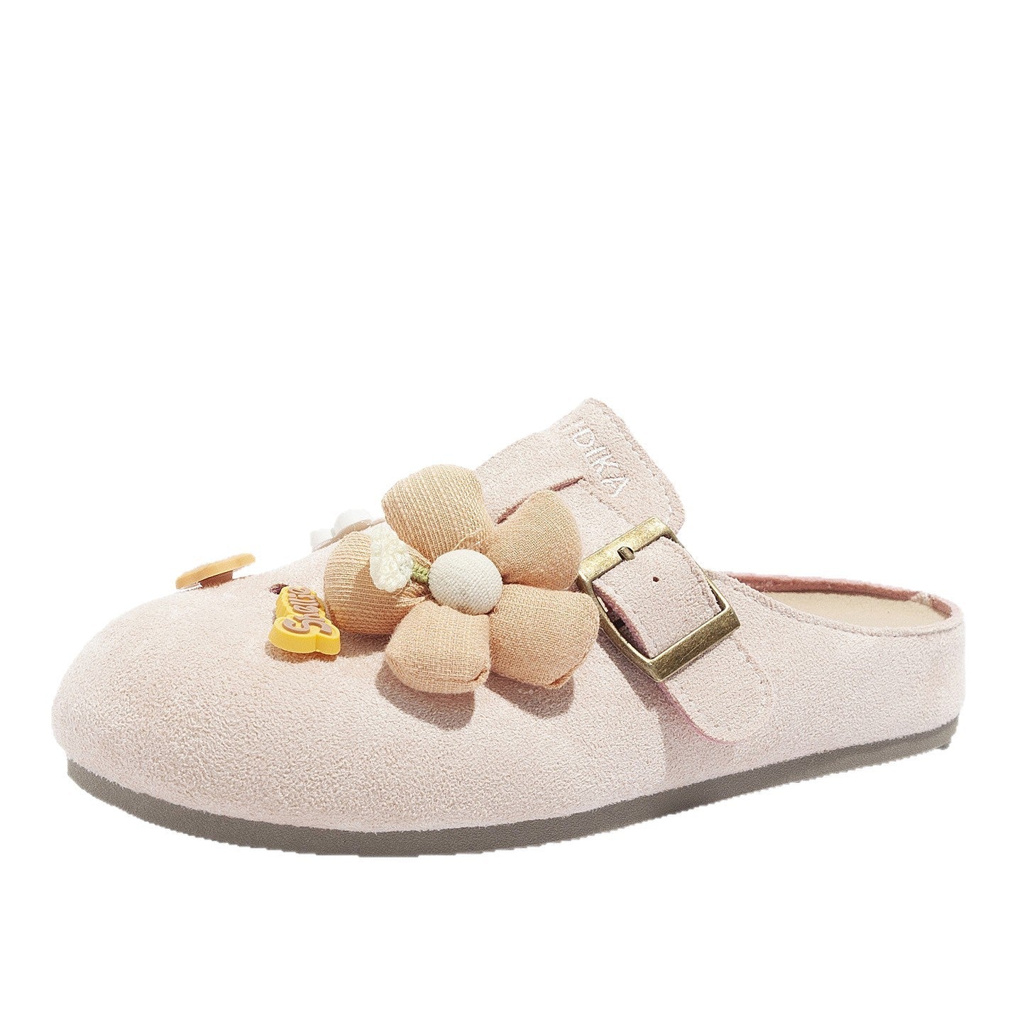 Damen Clogs mit floralem Dekor und verstellbarem Riemen