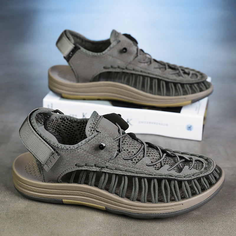 Damen Sportliche Freizeitsandalen mit atmungsaktiver Oberflächenstruktur und rutschfester Sohle R&B