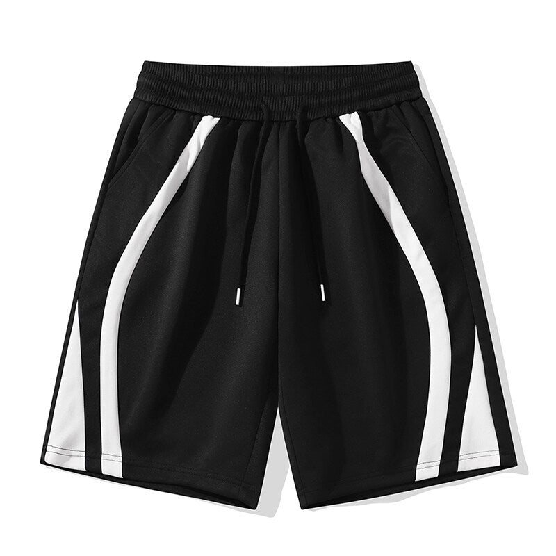 Herren Sportliche Shorts mit elastischem Bund und seitlichen Kontraststreifen