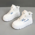 Damen modische High-Top Sneakers mit kuscheligem Innenfutter und sportlichem Design R&B