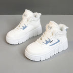 Damen modische High-Top Sneakers mit kuscheligem Innenfutter und sportlichem Design R&B