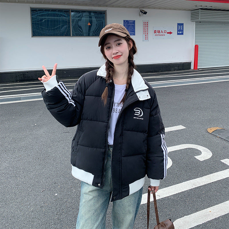 Damen Insulated Steppjacke mit hohem Kragen und seitlichen Taschen R&B