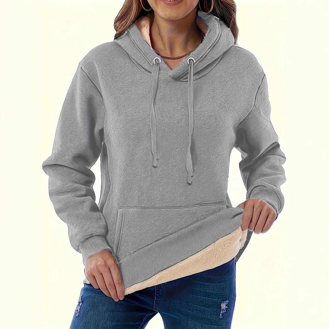 Damen Kapuzenpullover mit kuscheligem Innenfutter und oversized Passform R&B