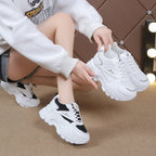 Damen modische chunky Sneakers mit dämpfender Sohle und atmungsaktivem Obermaterial R&B