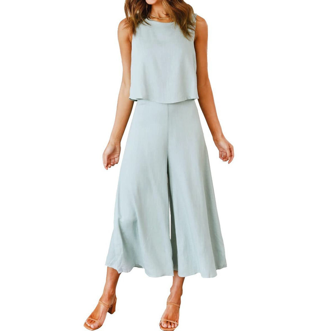 Damen luftiger Jumpsuit mit lässigem Schnitt und praktischen Taschen R&B