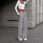 Damen Weite Cargo-Hose R&B