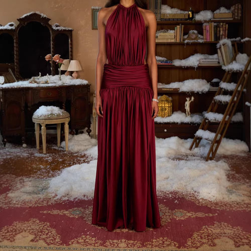 Damen Elegantes Abendkleid mit Raffung R&B