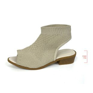 Damen offene Blockabsatz Sandalen R&B