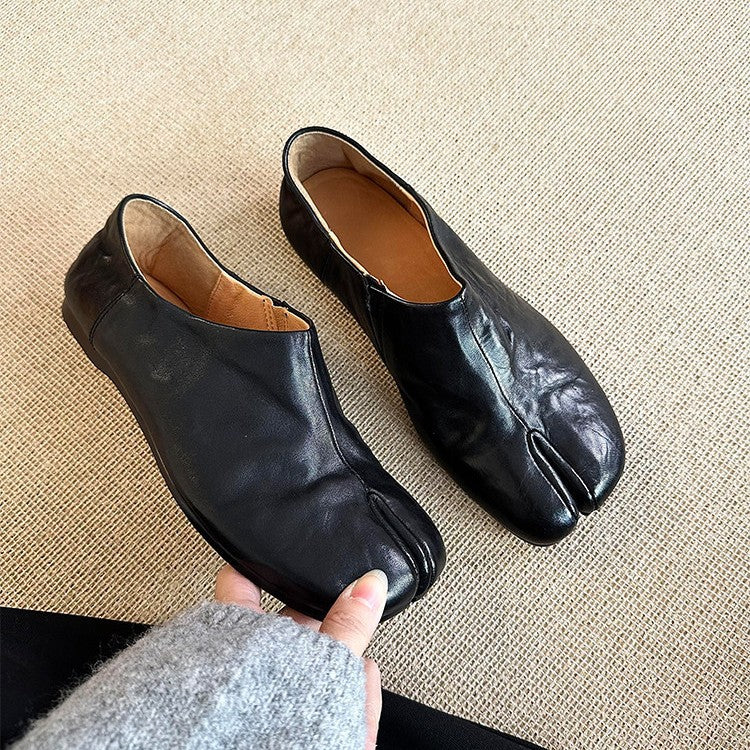 Damen elegante Mokassins mit zusätzlicher Zehenfreigabe R&B