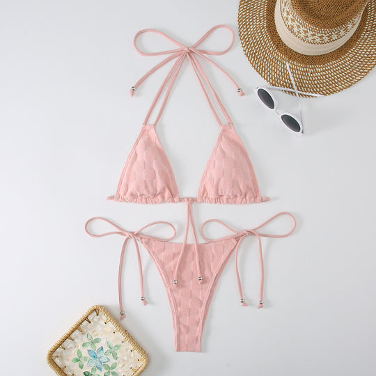 Damen Triangel-Bikini mit raffinierten Bindebändern R&B