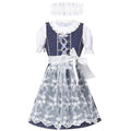 Damen nan traditionelles Dirndlkleid mit Spitzenbluse und bestickter Tüllschürze R&B