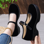 Damen Komfortable Mary Jane Schuhe mit verstellbarem Riemen