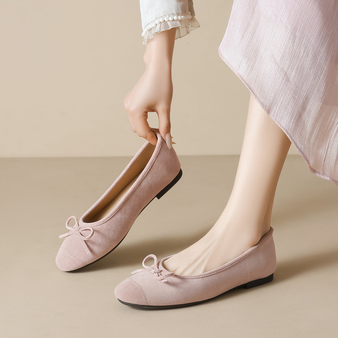 Damen Ballerinas mit eleganter Schleifenverzierung und weicher Innenausstattung R&B