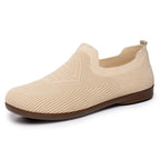 Damen Flexible Slip-On Sneaker mit atmungsaktivem Strickoberteil R&B