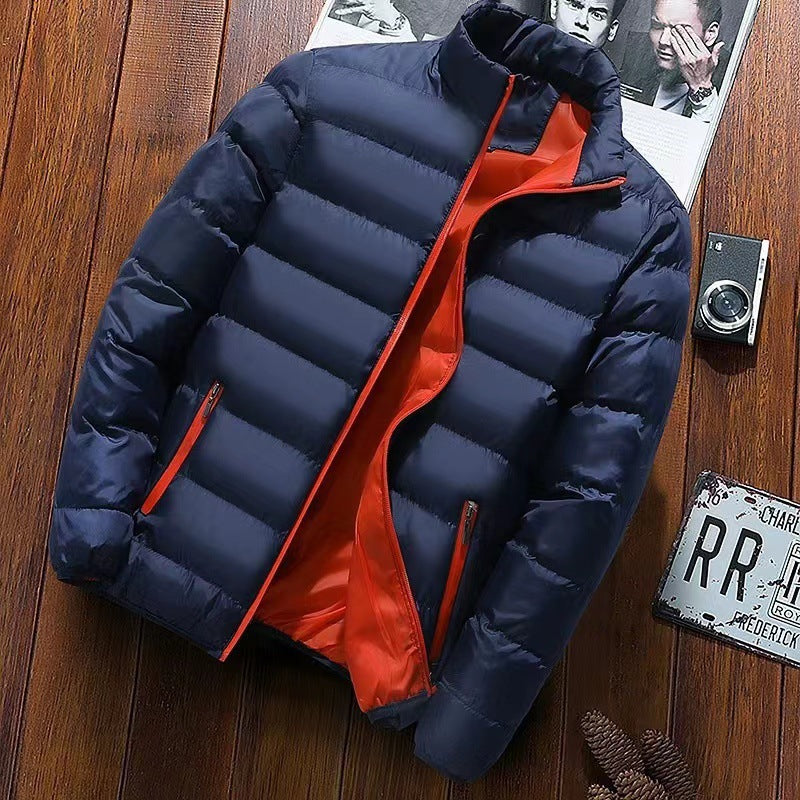Herren nan gesteppte Thermojacke mit hohem Stehkragen und wasserabweisender Außenhülle R&B
