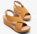 Damen Wedge-Sandalen mit durchbrochenem Design und verstellbarem Riemen R&B