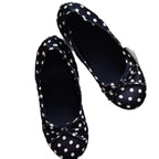 Damen Ballerinas mit raffiniertem Punktenmuster und komfortablem Innenfutter R&B