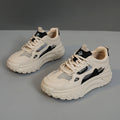 Damen sportliche Chunky Sneakers mit atmungsaktiven Netzeinsätzen und dämpfender Sohle R&B