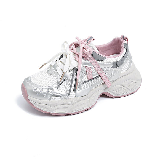 Damen Sportliche Sneakers mit atmungsaktiver Oberflächenstruktur und rutschfestem Sohlenprofil R&B