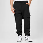 Herren Sportliche Cargo-Jogginghose mit Taschen und elastischem Bund R&B