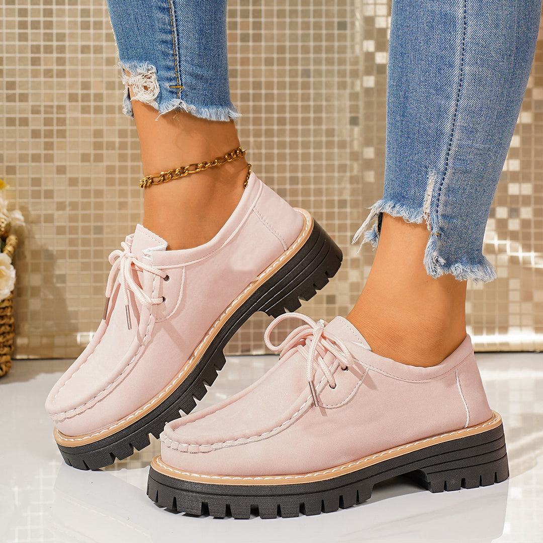 Damen Komfortable Schnürschuhe mit robustem Profil und weicher Innenpolsterung R&B