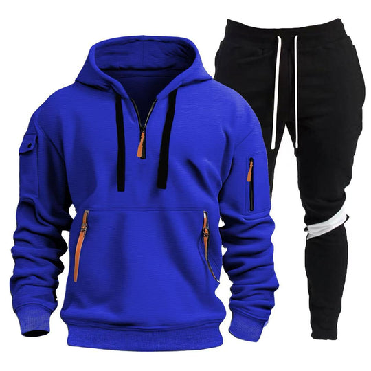 Herren Sportliche Hoodie- und Jogginghosen Kombination R&B