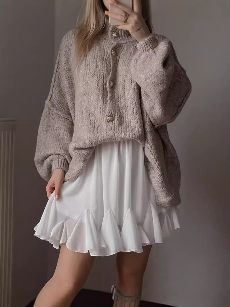 R&B | Bequeme Oversize Strickjacke für Frauen
