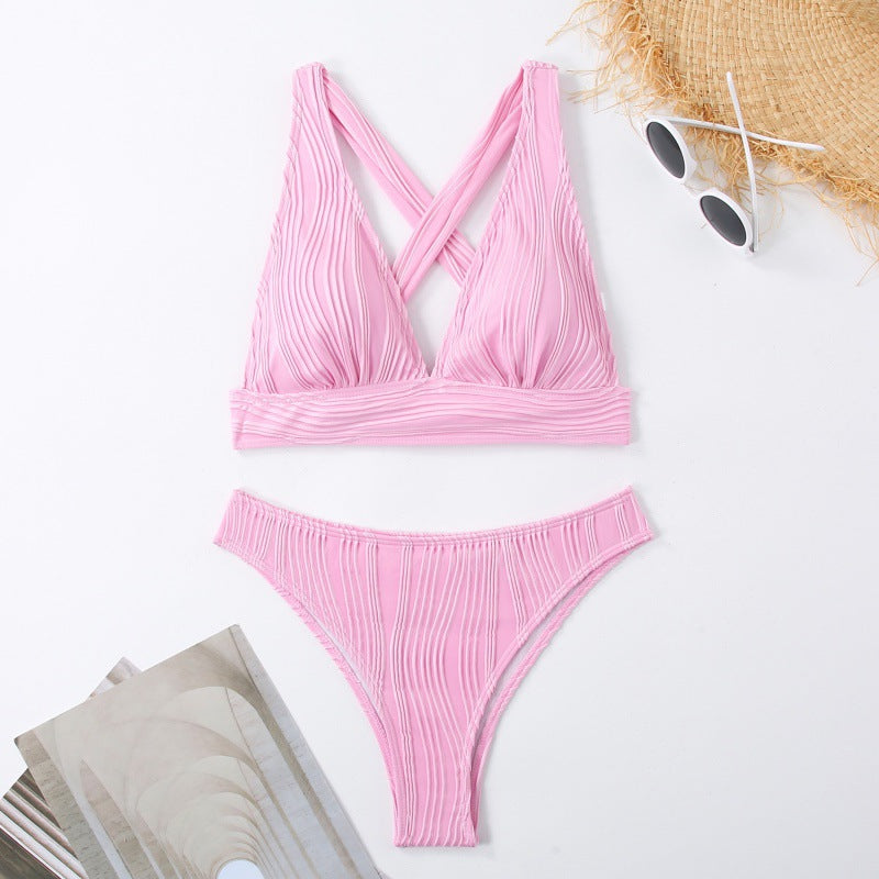 Damen Design Bikini mit gerafften Details R&B