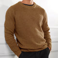 Herren Strickpullover mit strukturierter Oberfläche und Rundhalsausschnitt R&B