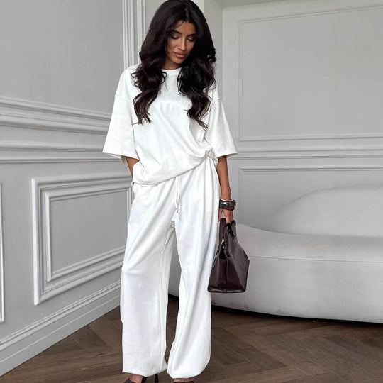 Damen komfortables Lounge-Set aus weichem Material mit weitem Schnitt R&B