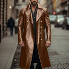 Herren eleganter übergroßer Trenchcoat aus hochwertigem Material R&B