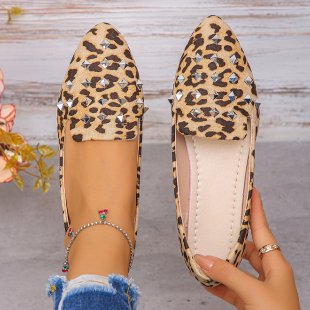 Damen elegante Slipper mit funkelnden Strass-Applikationen R&B