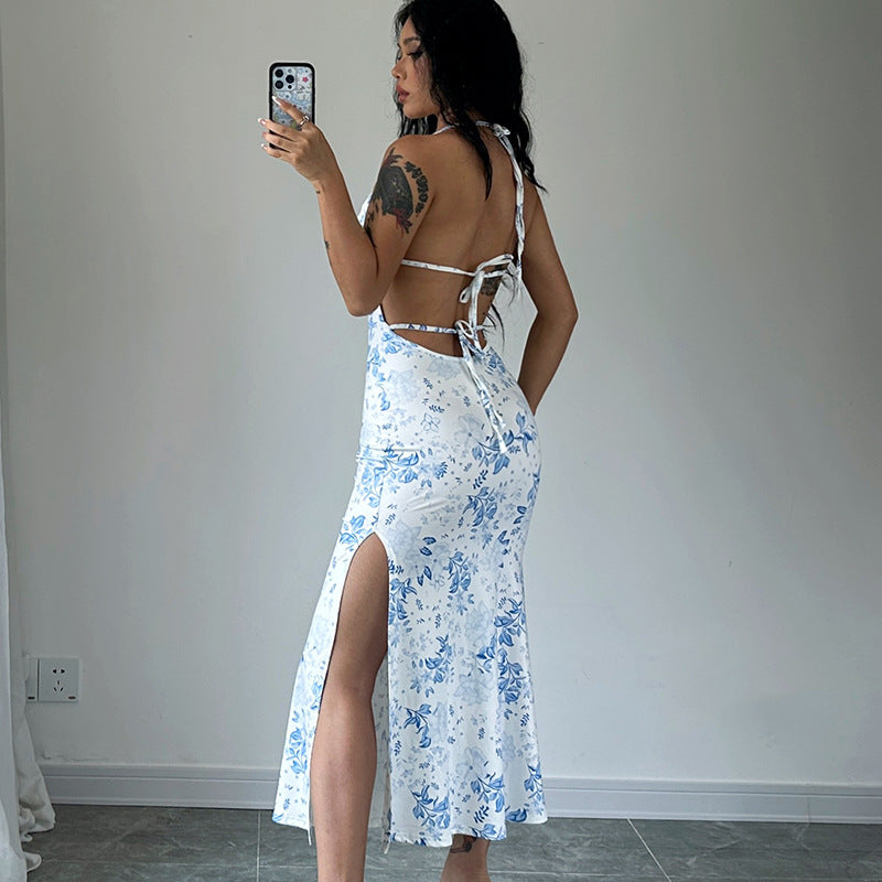 Damen Maxikleid mit floralem Muster R&B