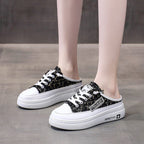 Damen Sportliche Sneaker mit modernem Schachbrettmuster und rutschfester Sohle