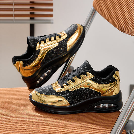 Damen Sportliche Sneakers mit schimmerndem Obermaterial und luftiger Dämpfung R&B