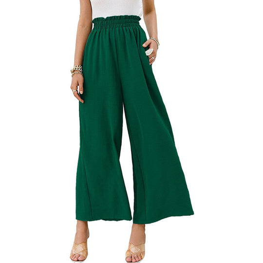 Damen Weite Palazzo-Hose mit elastischem Bund R&B