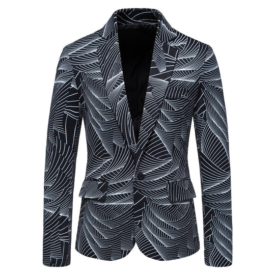 Damen modischer Blazer mit floralem Motiv R&B