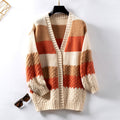 R&B | Gestreifte Gemütliche Strickjacke