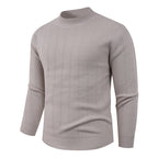 Herren Strukturpullover mit hochgeschlossenem Kragen und modischem Design R&B