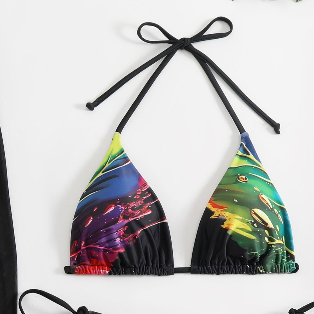 Damen Bikini-Set mit länglichem Rock R&B