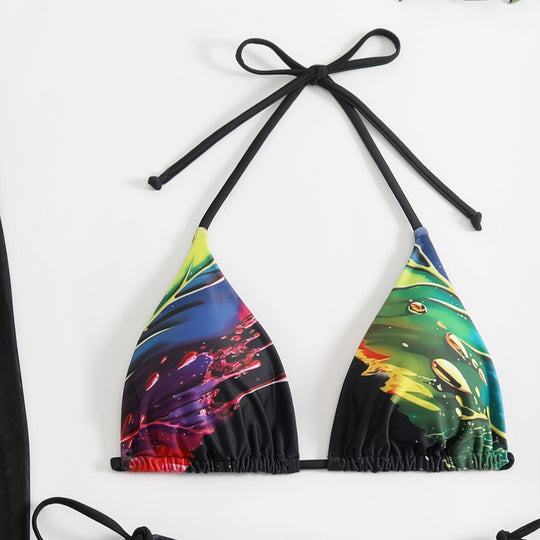 Damen Bikini-Set mit länglichem Rock R&B