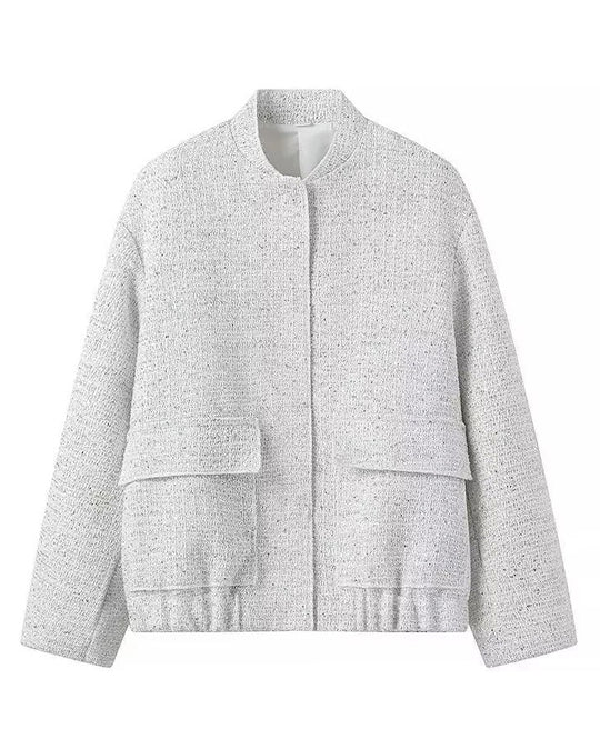 R&B | Gold Pailletten Stehkragenjacke