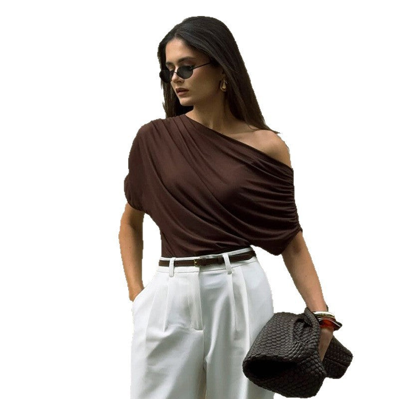 Damen asymmetrisches Top R&B