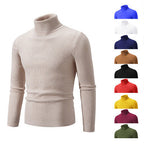 Herren Rollkragenpullover aus fein geripptem Material R&B
