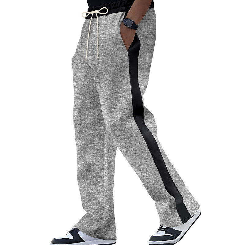 Herren trendige Sporthose mit seitlichem Kontraststreifen R&B